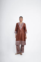 Kiran Kurta Set In Brown - CiceroniKurta Set, Festive WearShriya Singhi