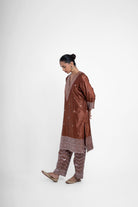 Kiran Kurta Set In Brown - CiceroniKurta Set, Festive WearShriya Singhi