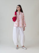 Koharu Pink Shirt - CiceroniWomen ShirtsShades of India