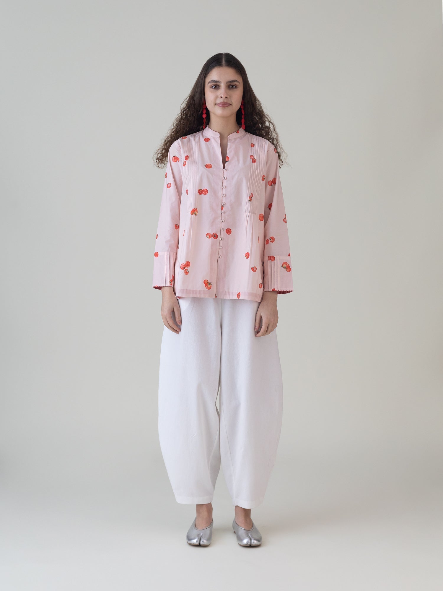 Koharu Pink Shirt - CiceroniWomen ShirtsShades of India