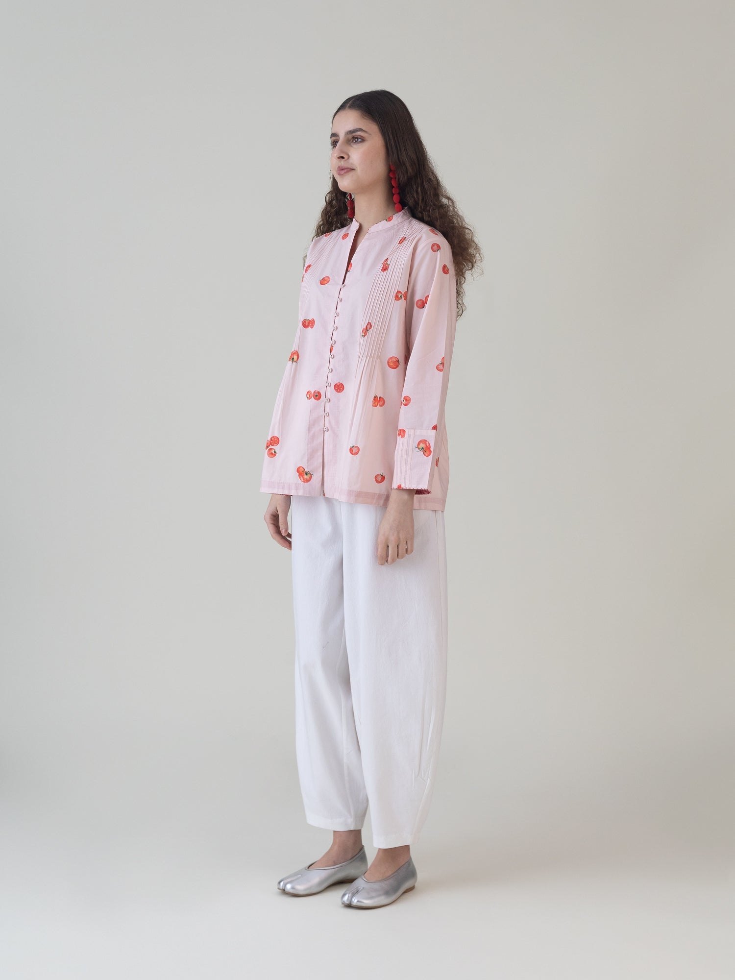 Koharu Pink Shirt - CiceroniWomen ShirtsShades of India
