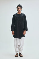 Kohl Co-Linen Men's Angrakha Kurta - CiceroniKurtaSaphed