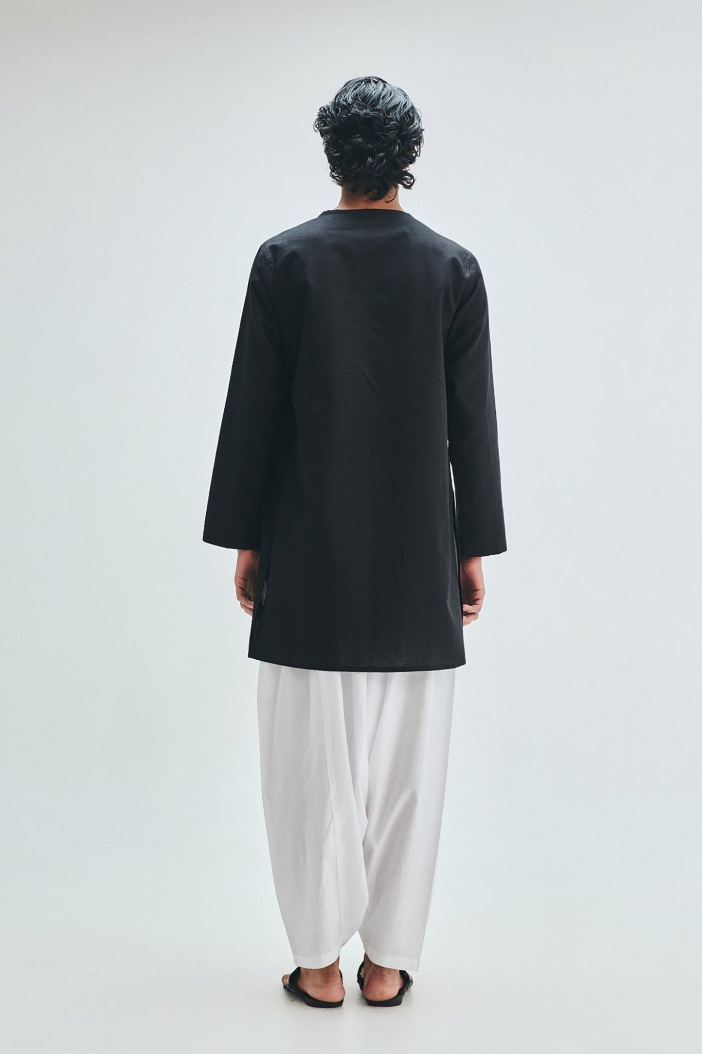 Kohl Co-Linen Men's Angrakha Kurta - CiceroniKurtaSaphed