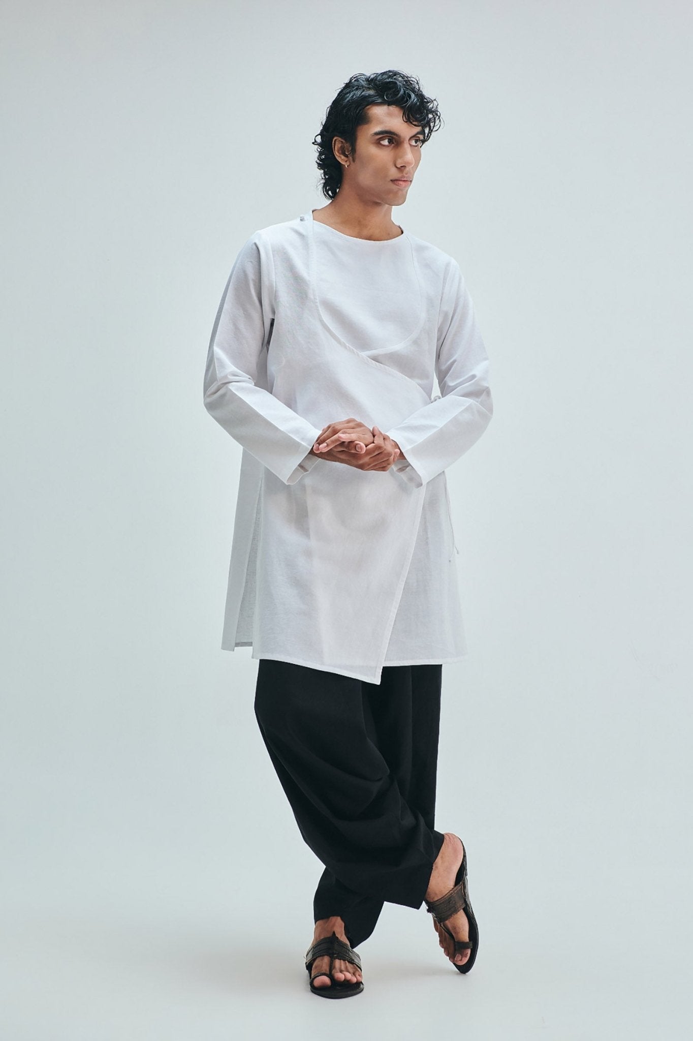 Kohl Co-Linen Men's Dhoti Drape Pants - CiceroniDhoti PantsSaphed
