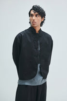 Kohl Co-Linen Men’s Mandarin Collar Jacket - CiceroniJacketSaphed