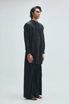 Kohl Co-Linen Men's Pleated Yoke Kurta - CiceroniKurtaSaphed