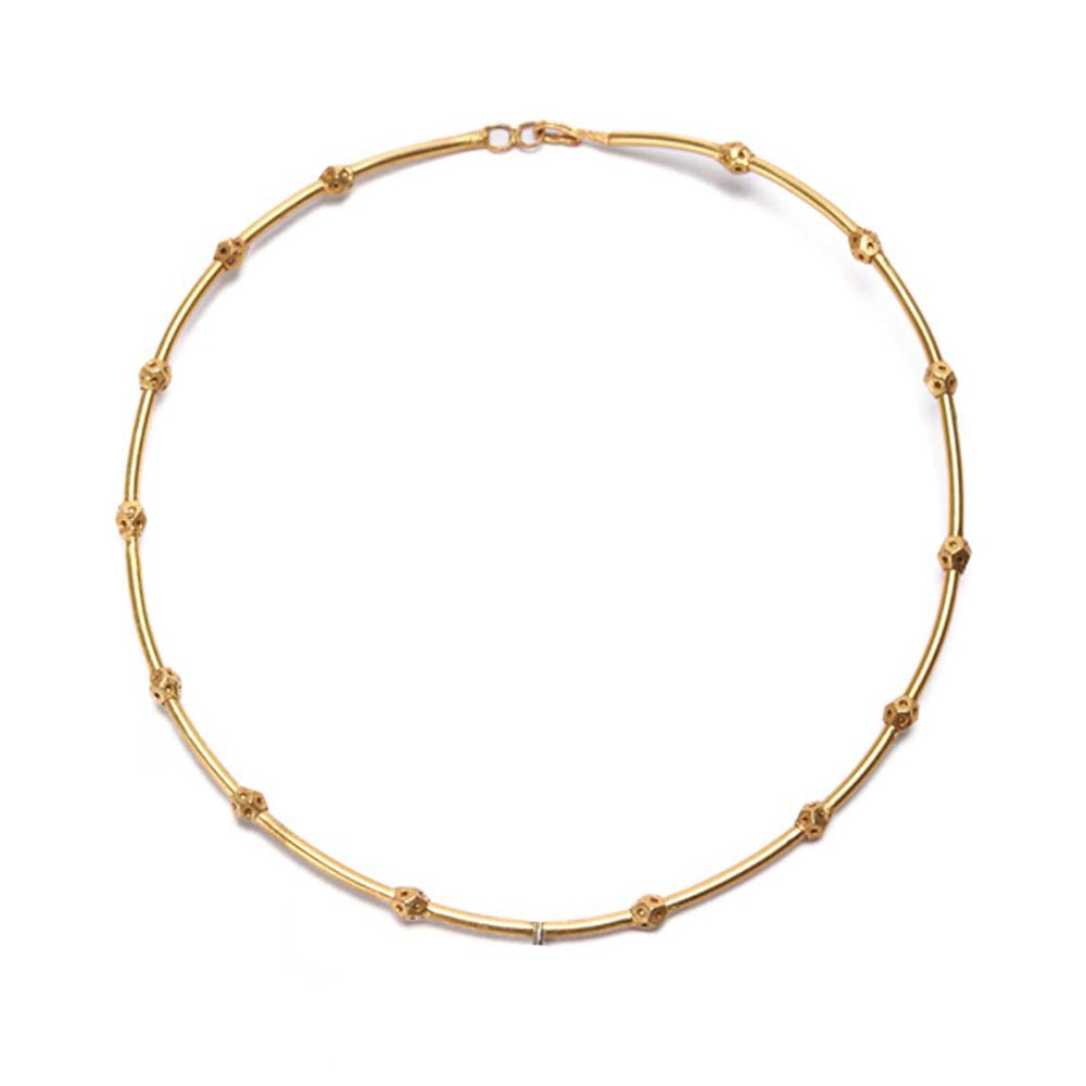 Koi Geometric Gold Choker - CiceroniChokerUnbent