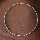 Koi Geometric Silver Choker - CiceroniChokerUnbent