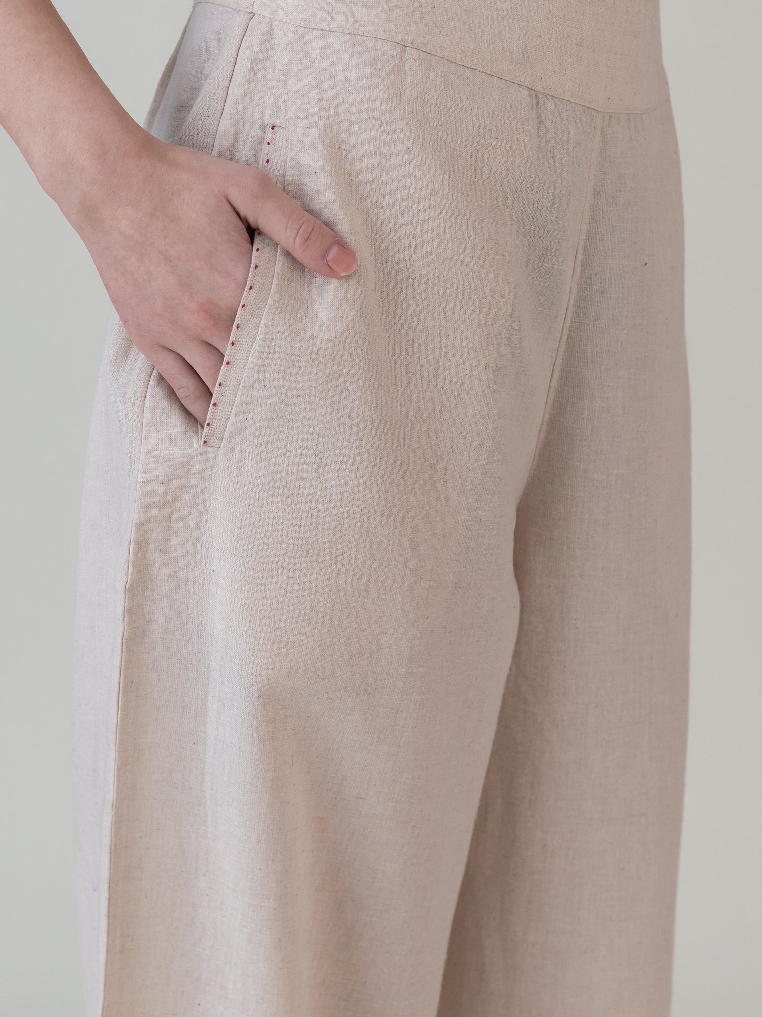 Komorebi Beige Pants - CiceroniWomen PantsShades of India