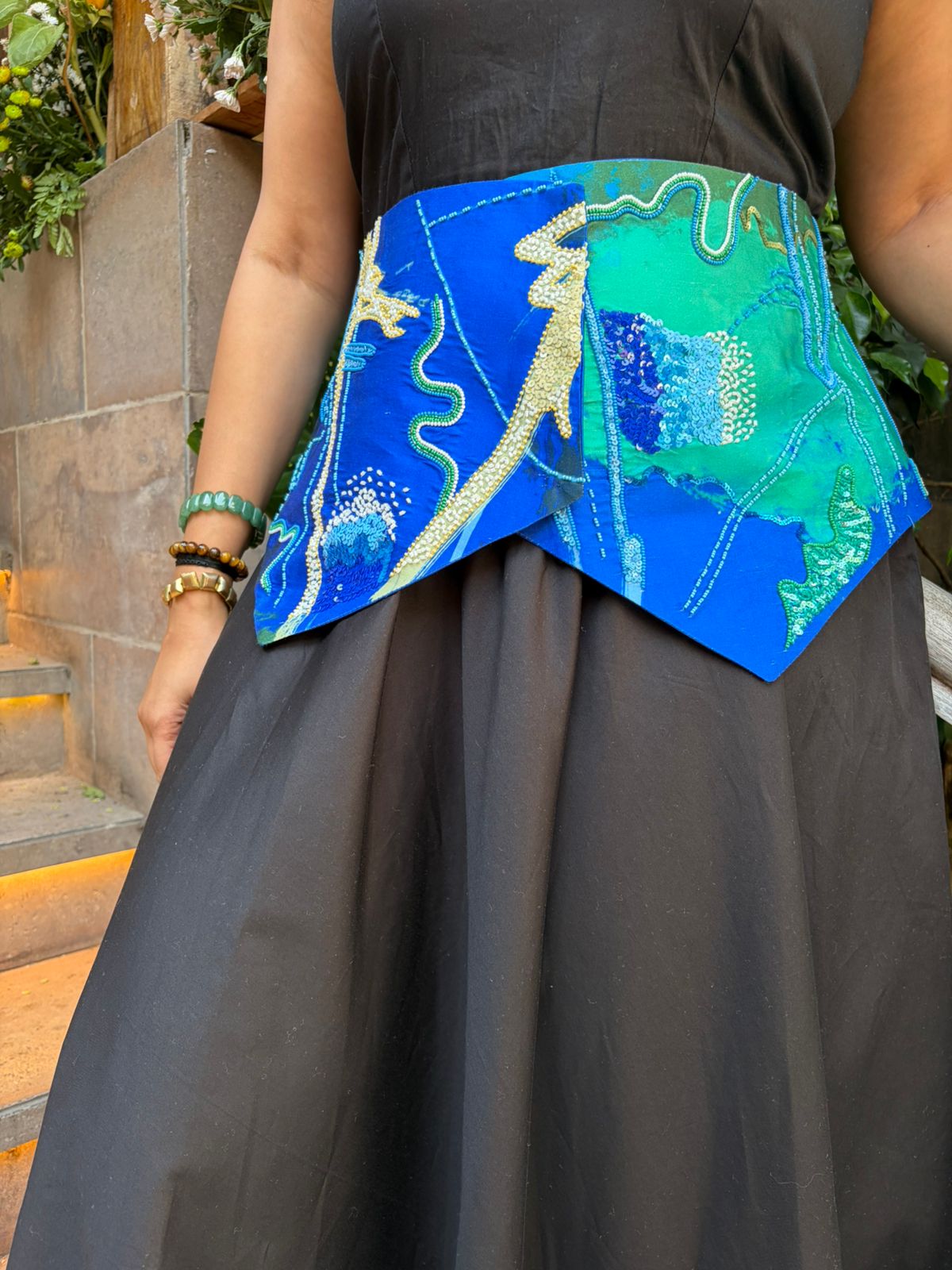 Komorebi Corset Belt with Dress - CiceroniDressArtbeats by Keerthana