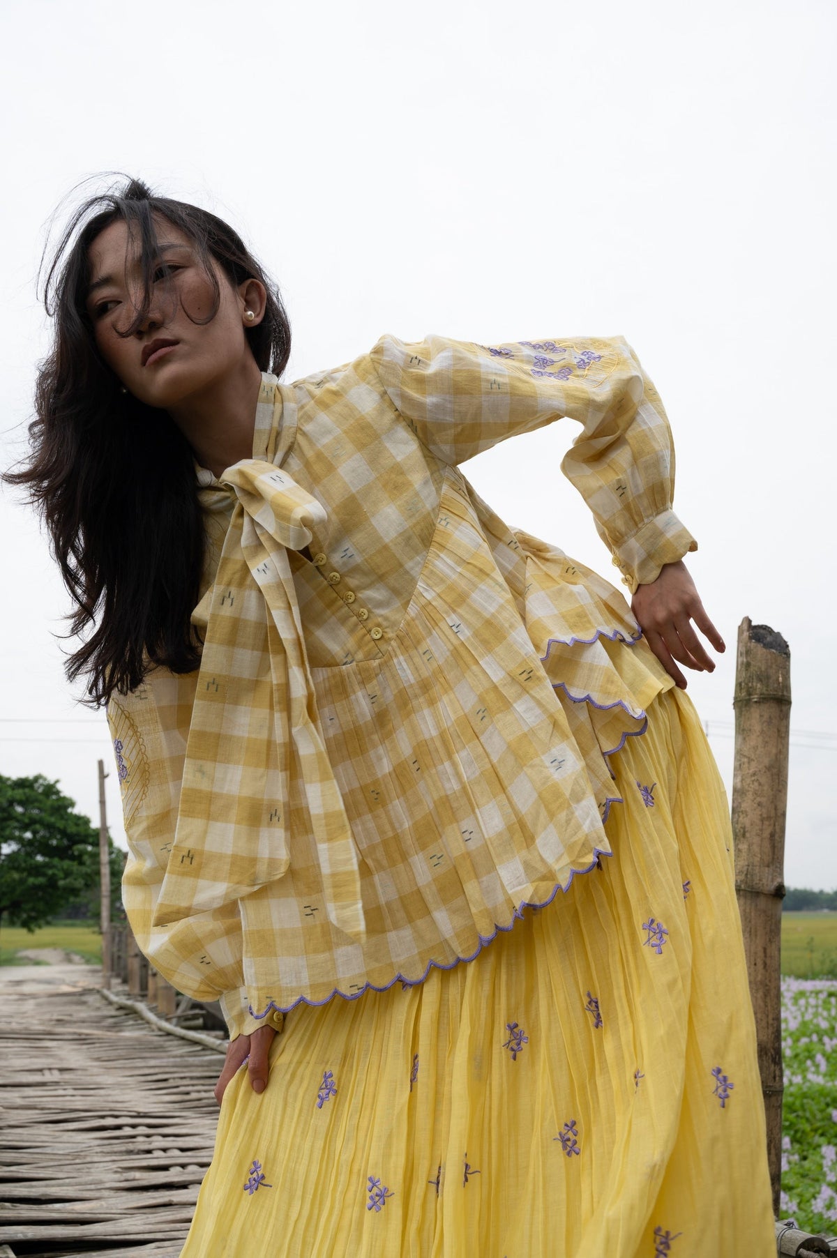 Kopou Set - Butter Yellow - CiceroniSkirt SetGaach