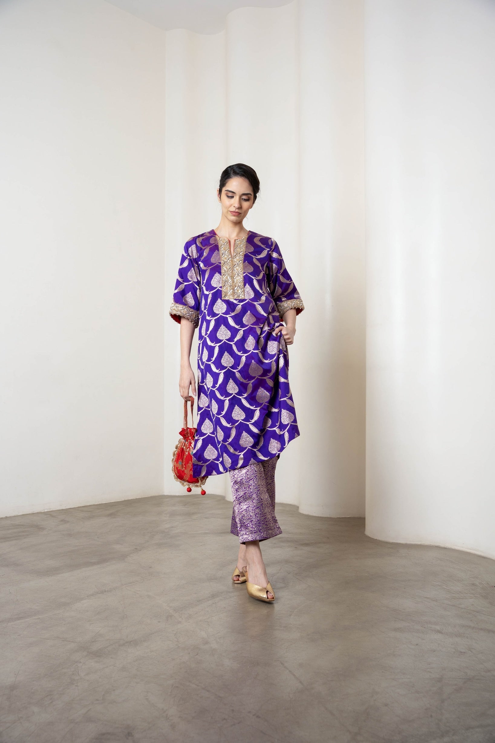 Kris Kurta Set Purple - CiceroniKurta Set, Festive WearShriya Singhi