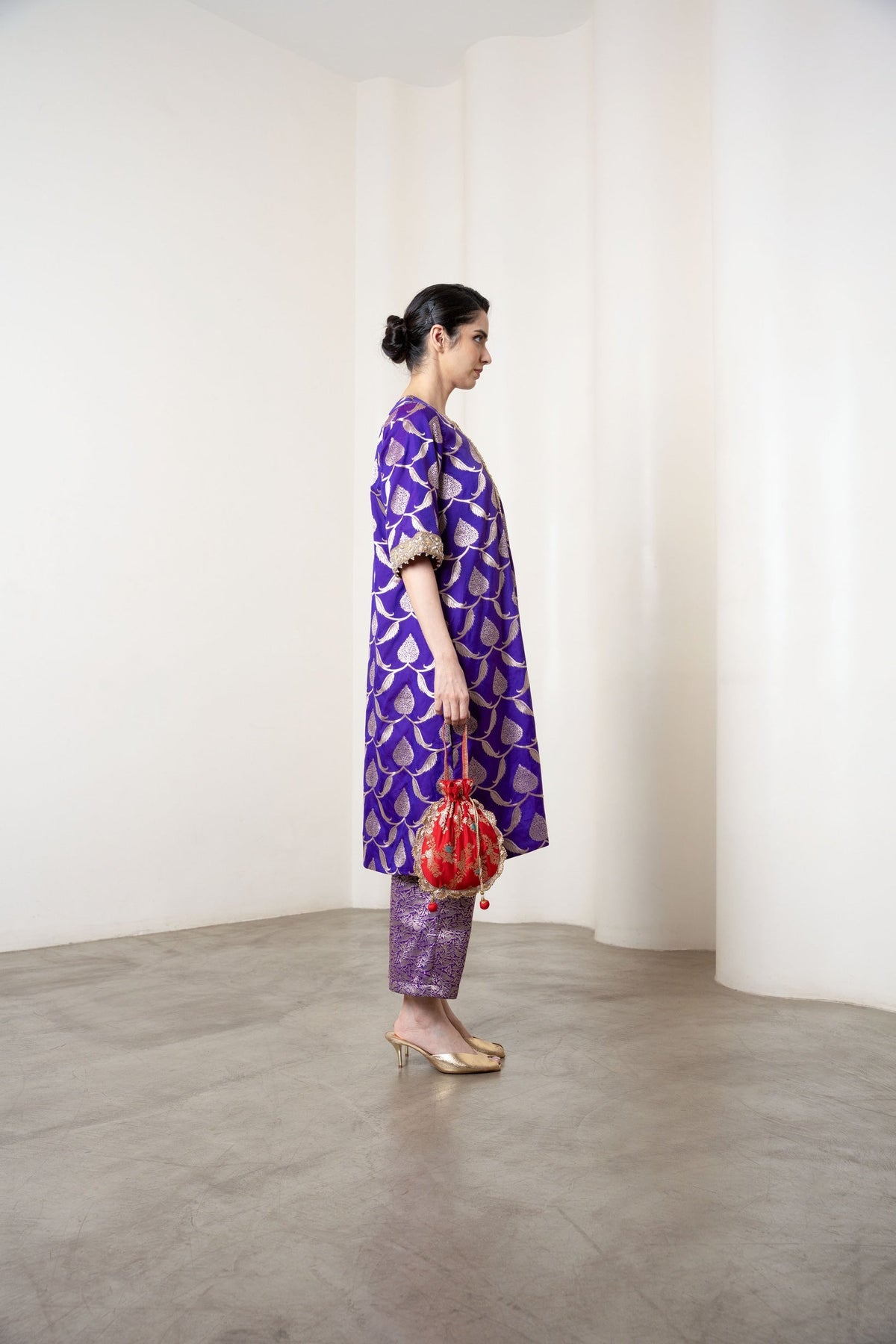 Kris Kurta Set Purple - CiceroniKurta Set, Festive WearShriya Singhi