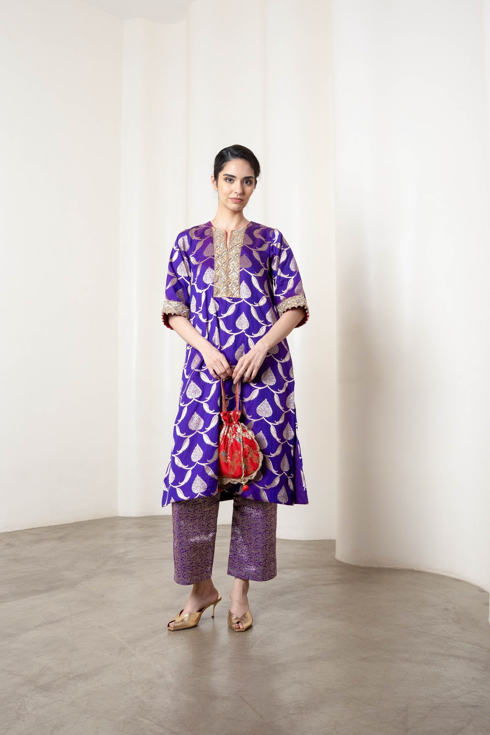Kris Kurta Set Purple - CiceroniKurta Set, Festive WearShriya Singhi
