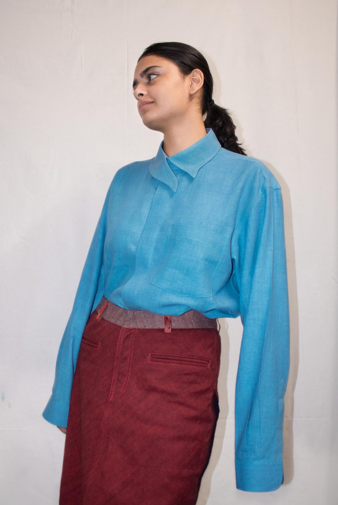 Krishna Shirt - Matka silk - CiceroniShirtsNikyta's Workroom