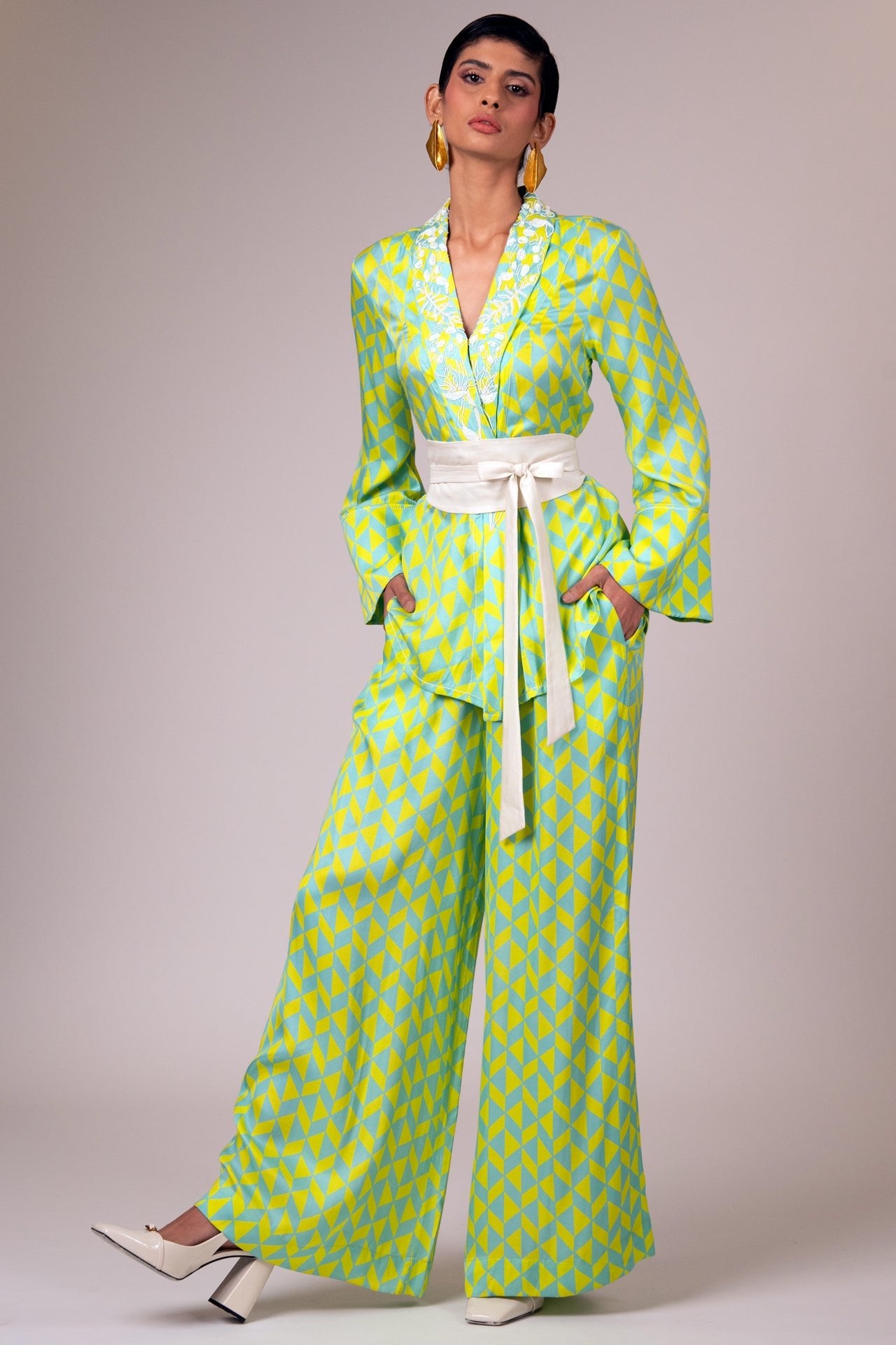 Krypt - The Flowy Overlap Tunic & Pants - CiceroniCo-ord SetMadder Much