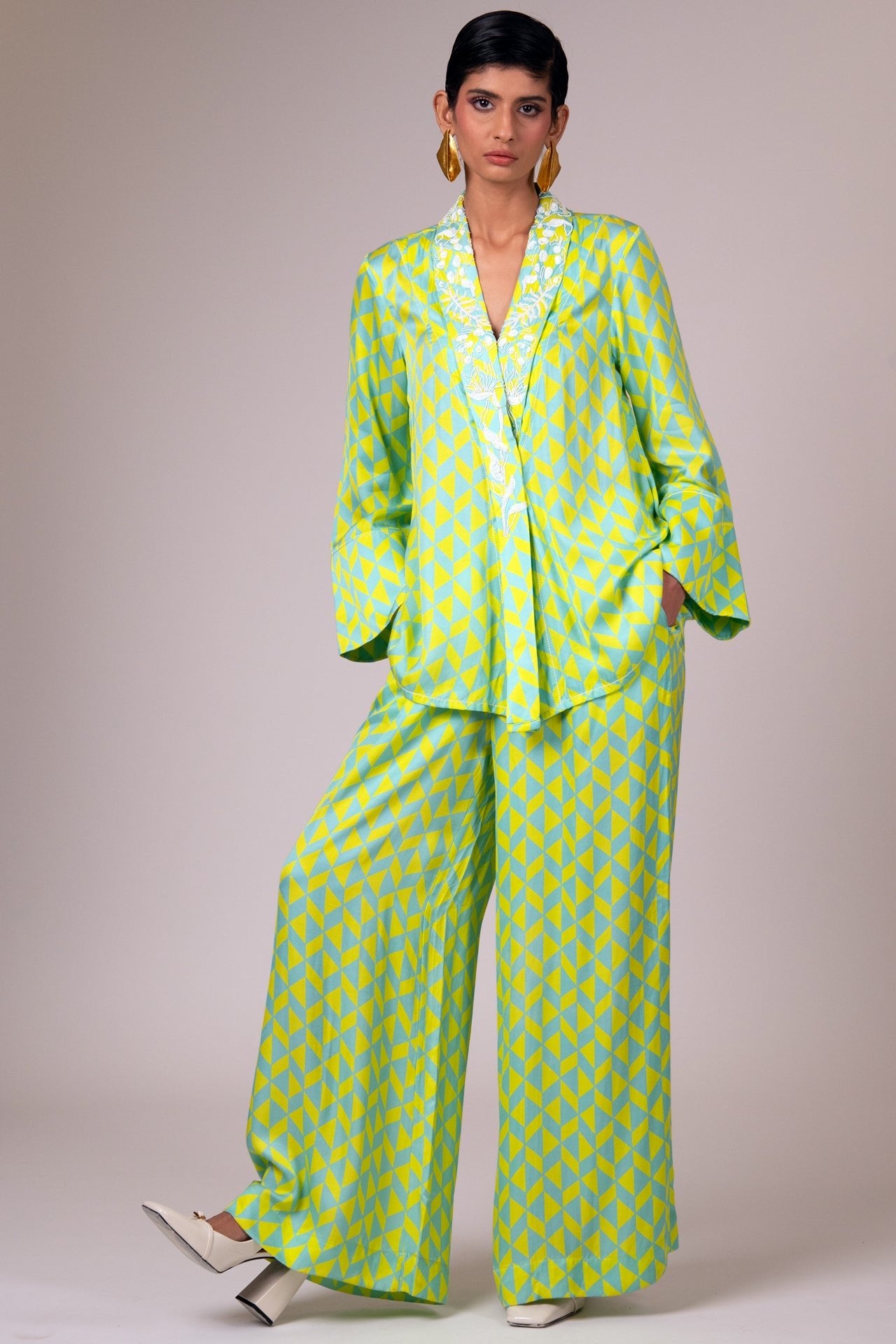 Krypt - The Flowy Overlap Tunic & Pants - CiceroniCo-ord SetMadder Much