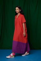 Kumkum Linen Kaftan Dress - CiceroniKaftanSaphed