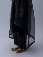 Kunzang Black Dupatta - CiceroniDupattaShades of India