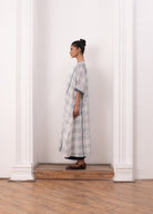 Kusama Jamdani Set - White & Indigo - CiceroniKurta Set, Everyday WearHiranya