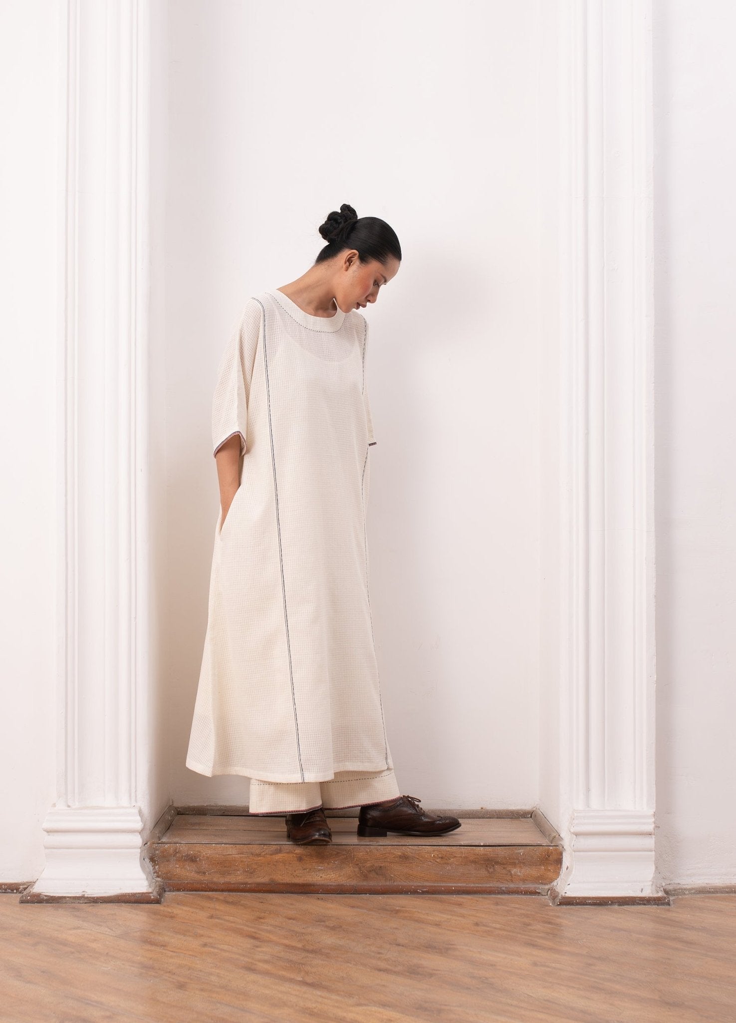 Kusama Set - Soft White - CiceroniKurta Set, Everyday WearHiranya