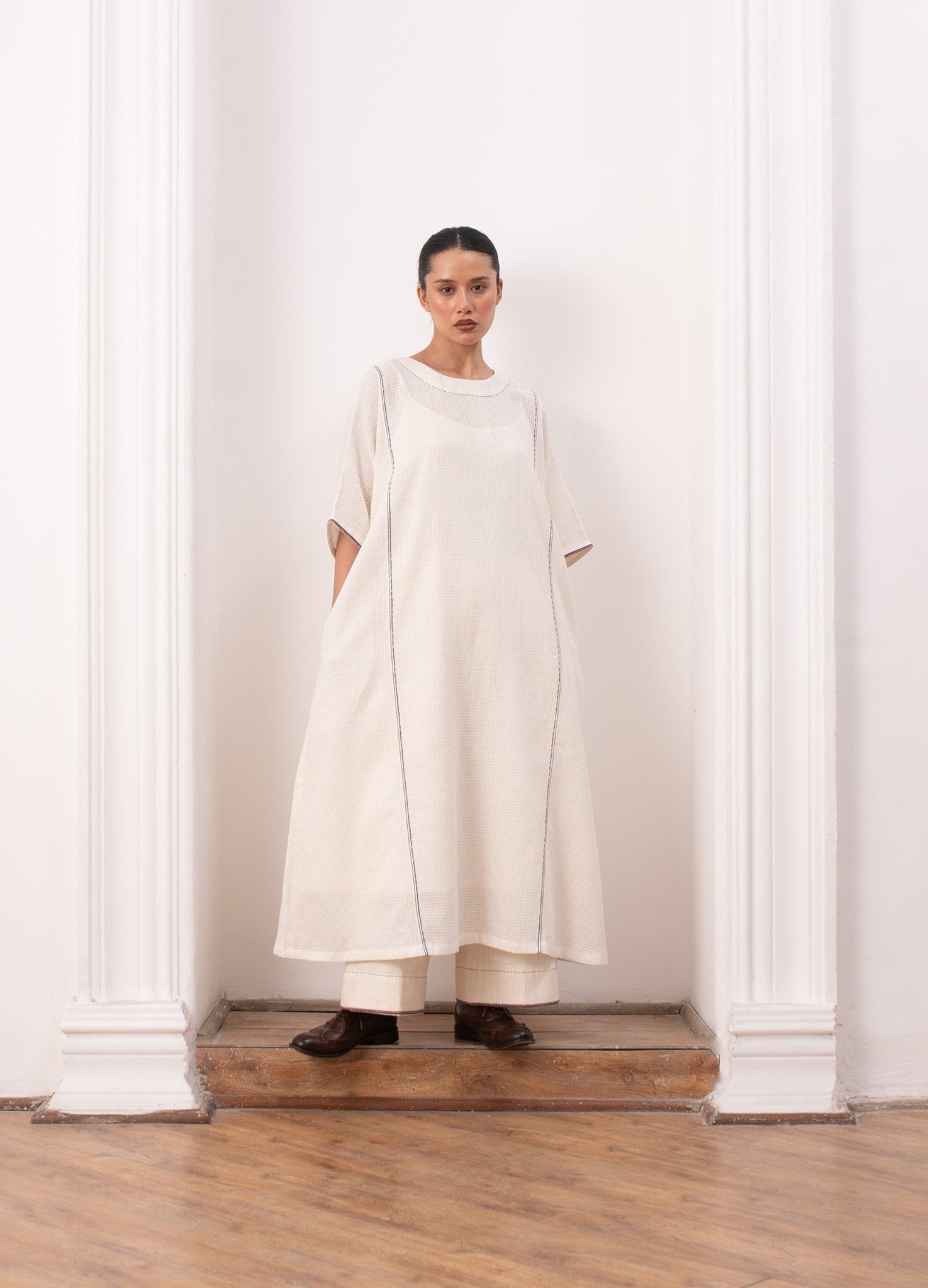 Kusama Set - Soft White - CiceroniKurta Set, Everyday WearHiranya