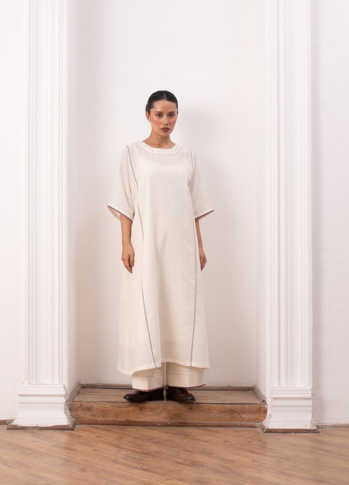 Kusama Set - Soft White - CiceroniKurta Set, Everyday WearHiranya
