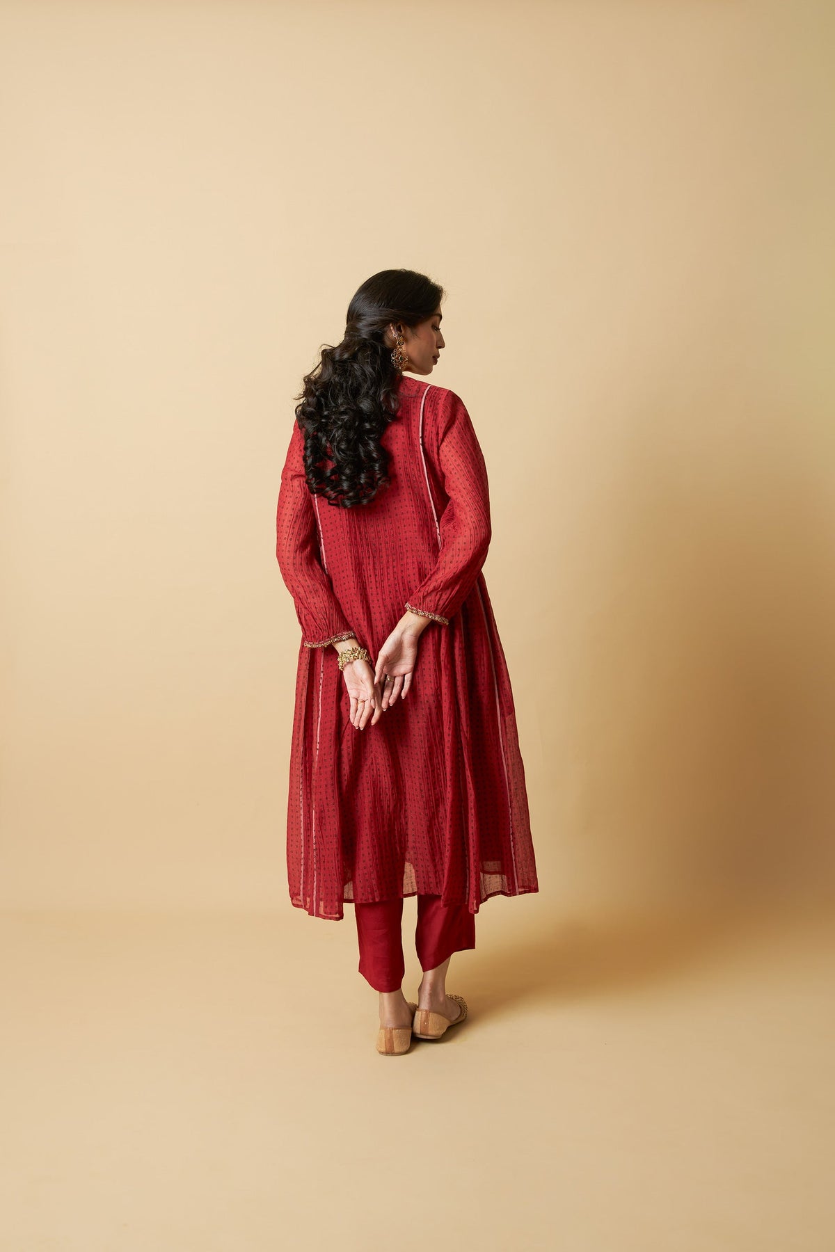 Laal Gulal Embroidered Kurta Set- Set of 3 - CiceroniKurta Set, Festive WearPants and Pajamas