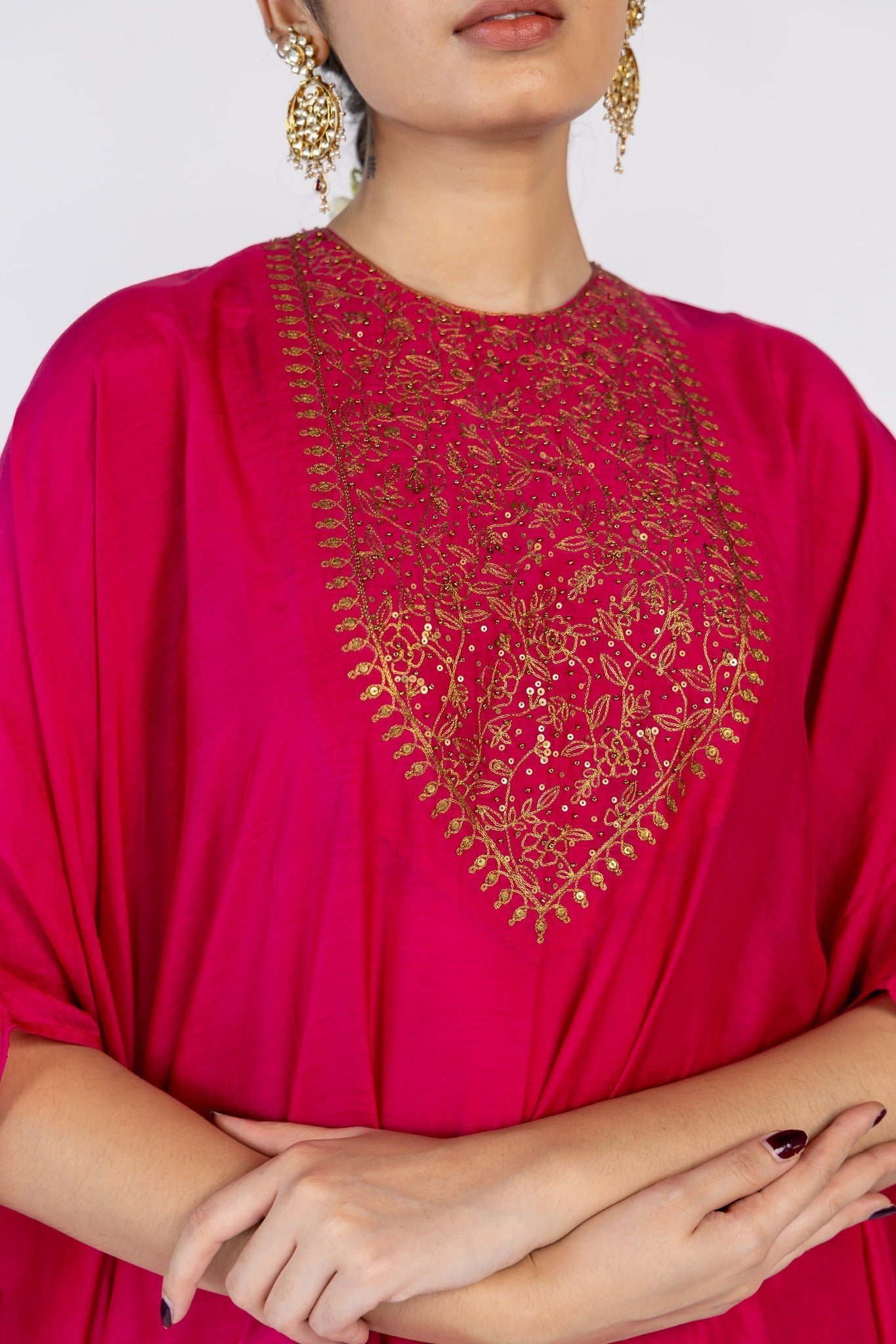 Lailaa Caftan Set - Rani Pink - CiceroniKaftan SetNirjara