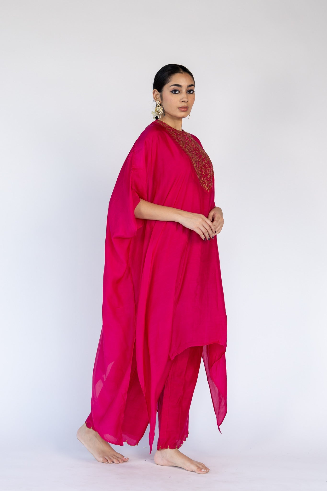 Lailaa Caftan Set - Rani Pink - CiceroniKaftan SetNirjara