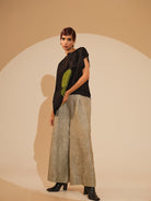 Lane Top - Black and Jade - CiceroniTopsStoique