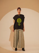 Lane Top - Black and Jade - CiceroniTopsStoique