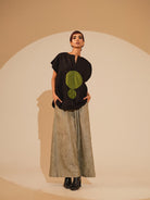 Lane Top - Black and Jade - CiceroniTopsStoique