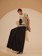 Lane Top - Taupe and Black - CiceroniTopsStoique