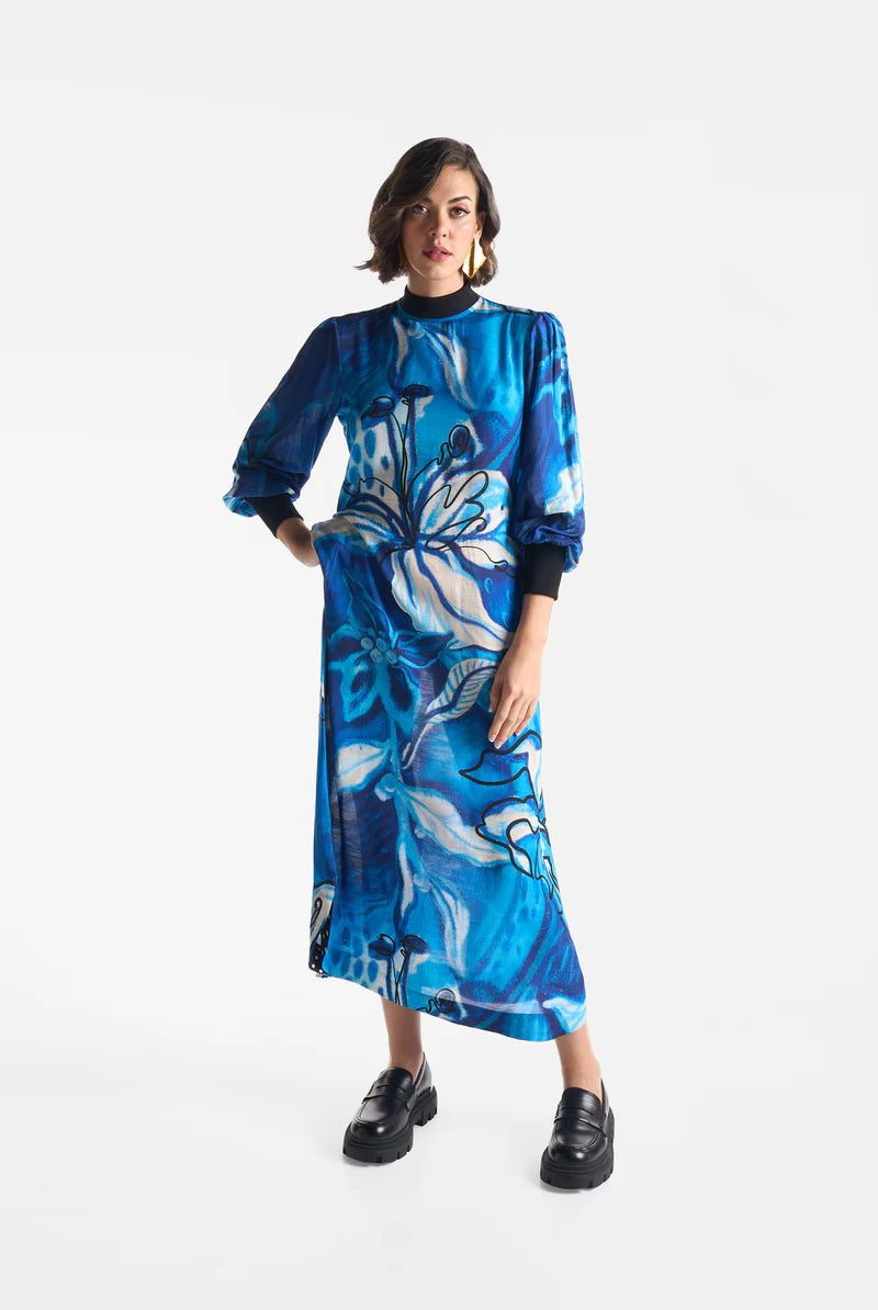 Lapis Lazuli Rib Dress - CiceroniDressesEkastories