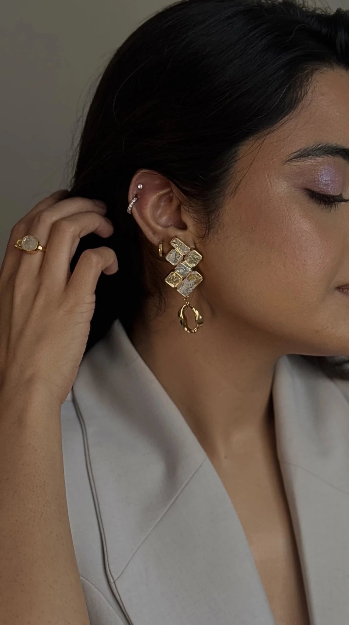 Lattice Drop Earrings - CiceroniEarringsNoupelle