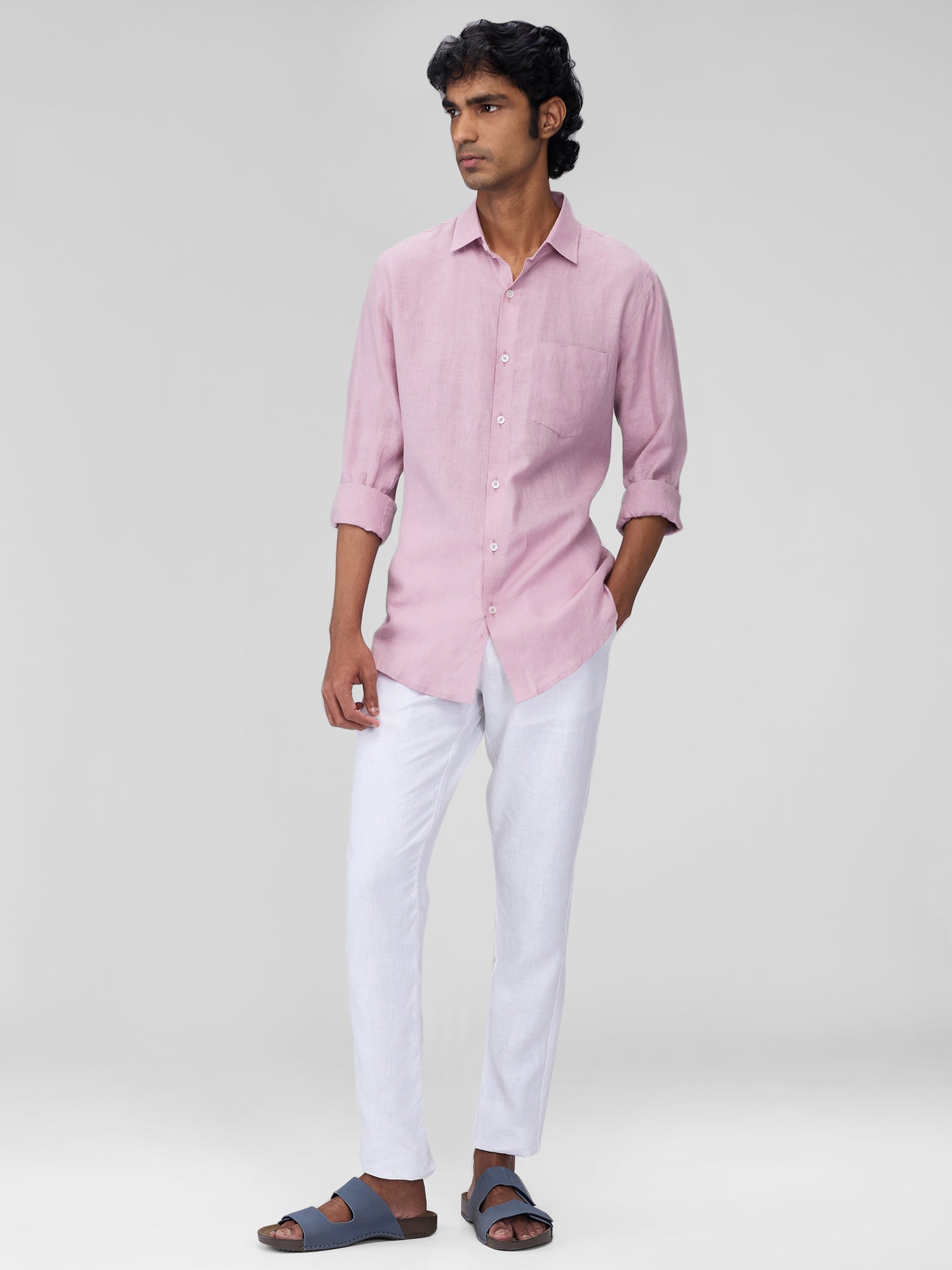 Lavender 100% Linen Classic Shirt - CiceroniMen Shirtsbhrāta