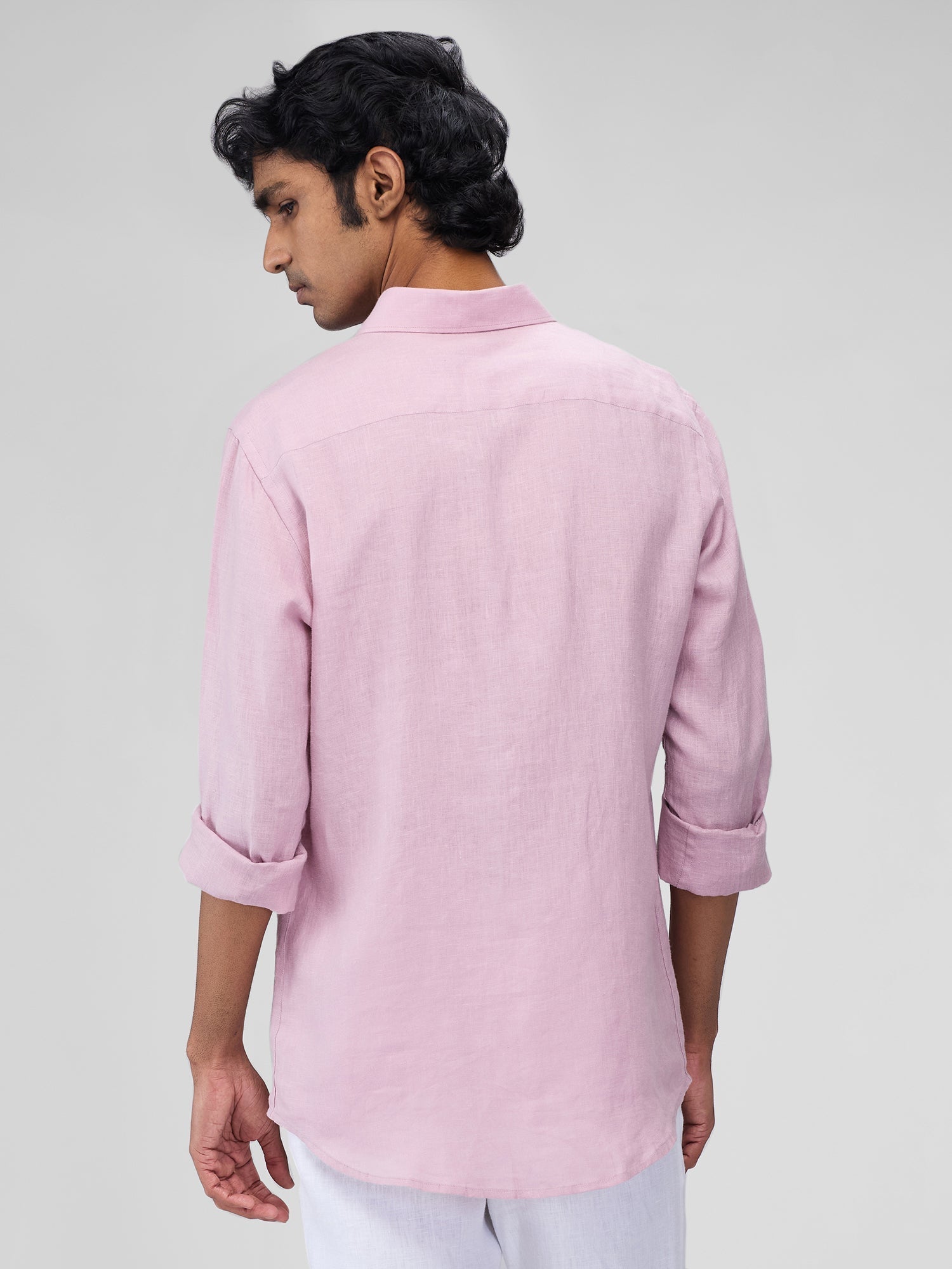 Lavender 100% Linen Classic Shirt - CiceroniMen Shirtsbhrāta