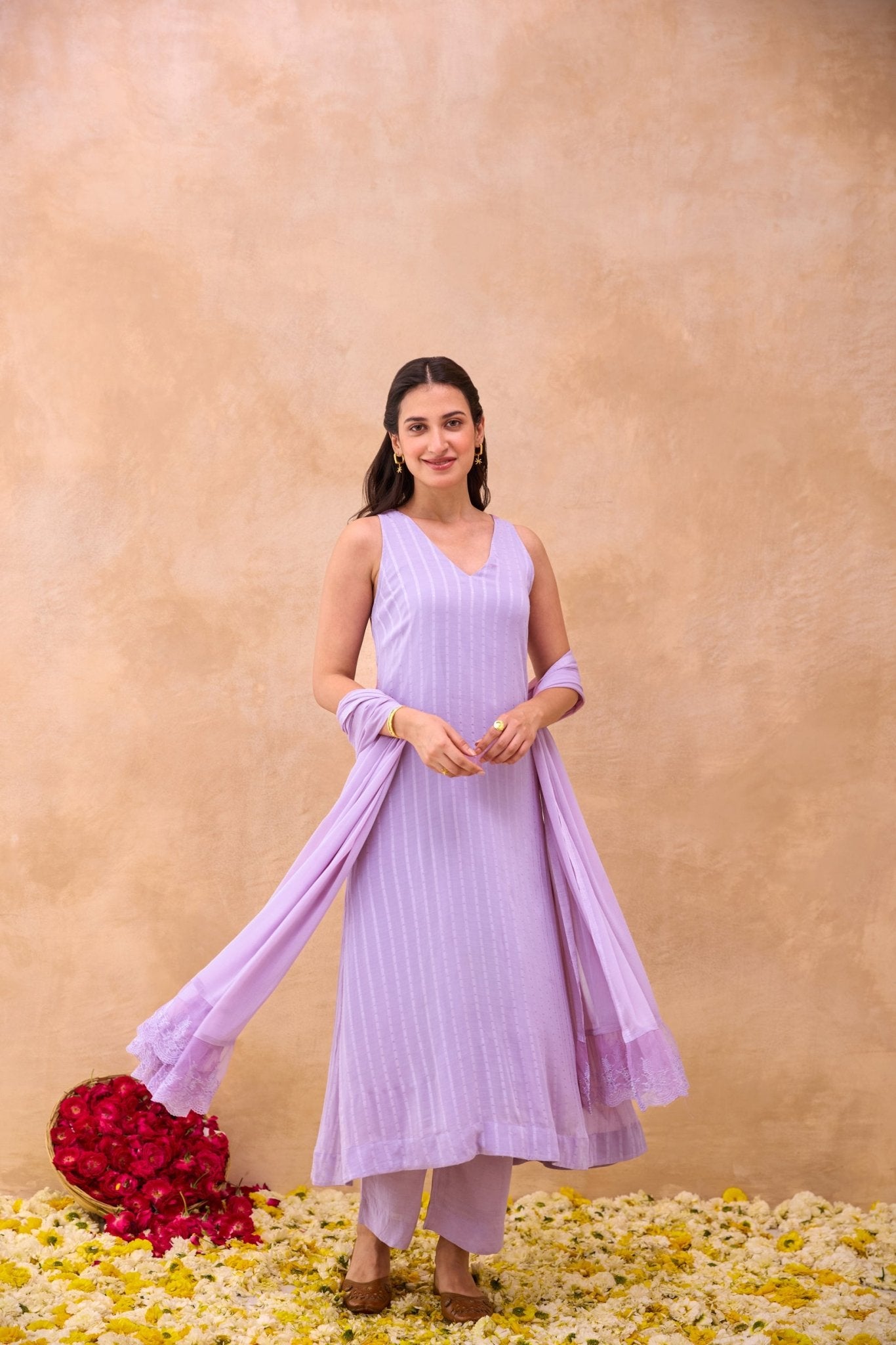 Lavender Grace Kurta Set - CiceroniKurta Set, Everyday WearTaro