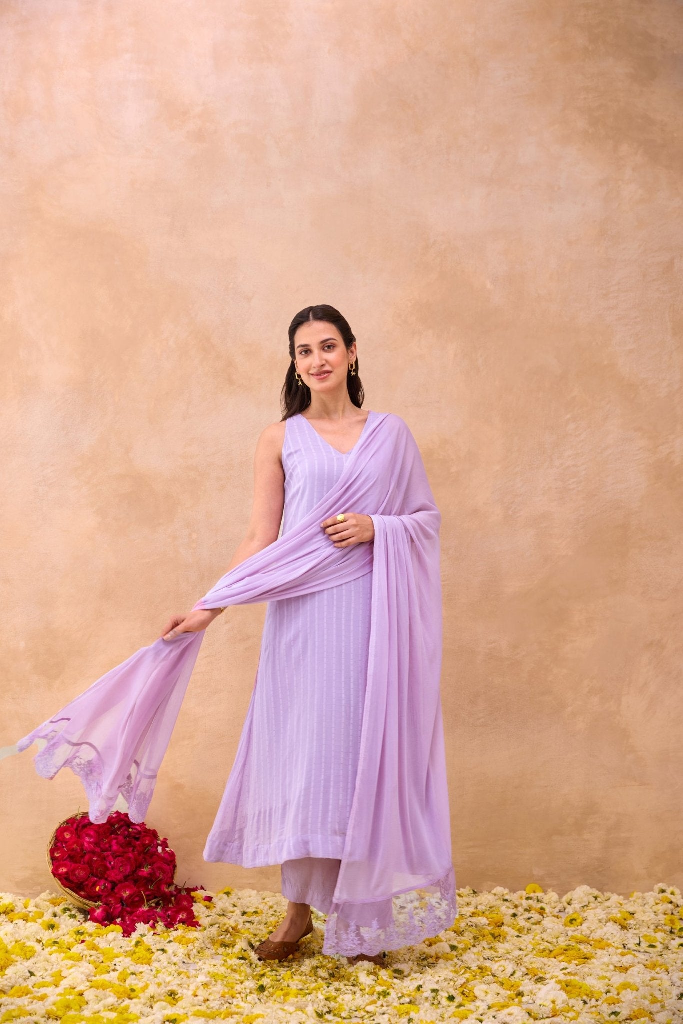 Lavender Grace Kurta Set - CiceroniKurta Set, Everyday WearTaro