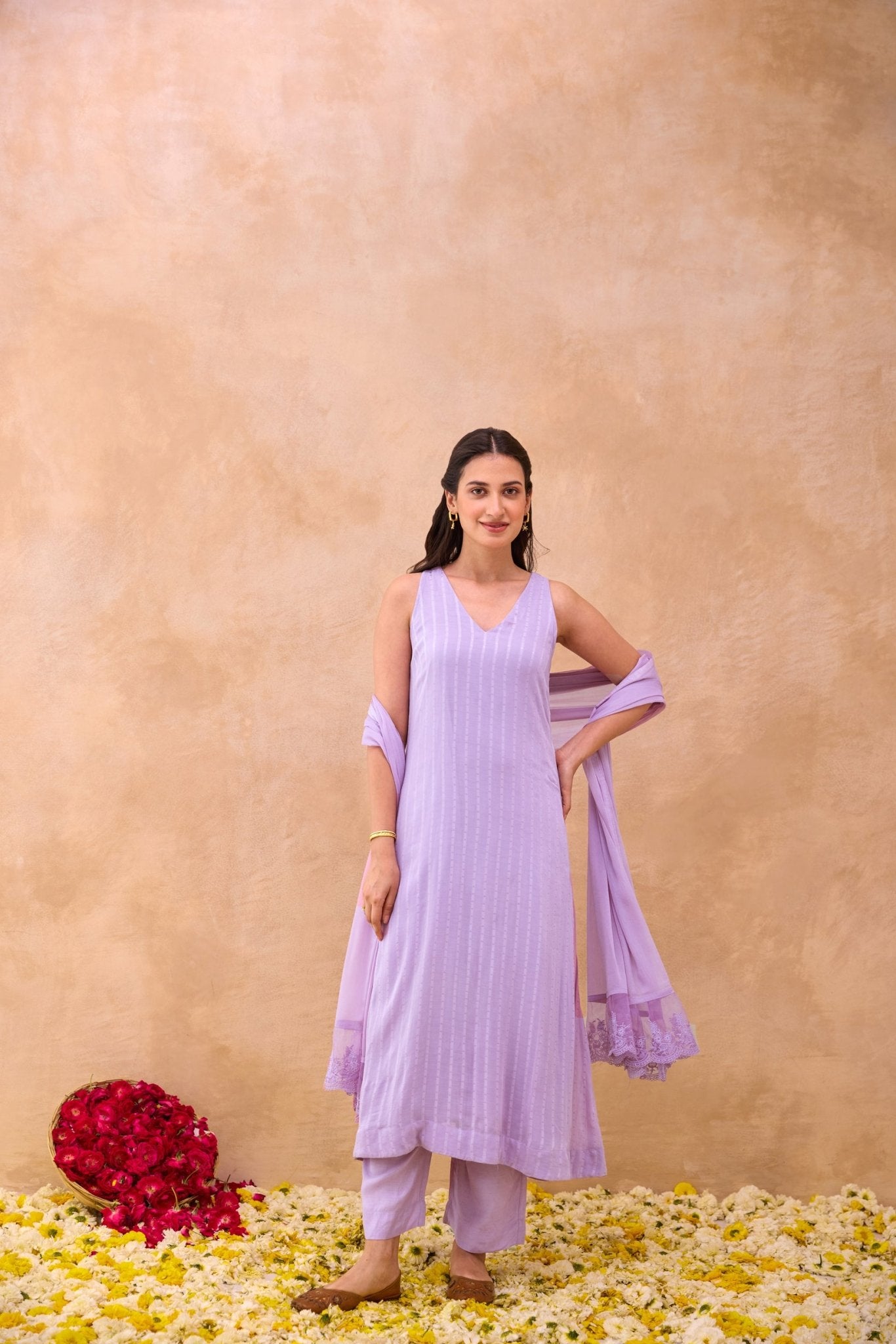 Lavender Grace Kurta Set - CiceroniKurta Set, Everyday WearTaro