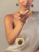 Layered Jade necklace - CiceroniNecklaceRumri