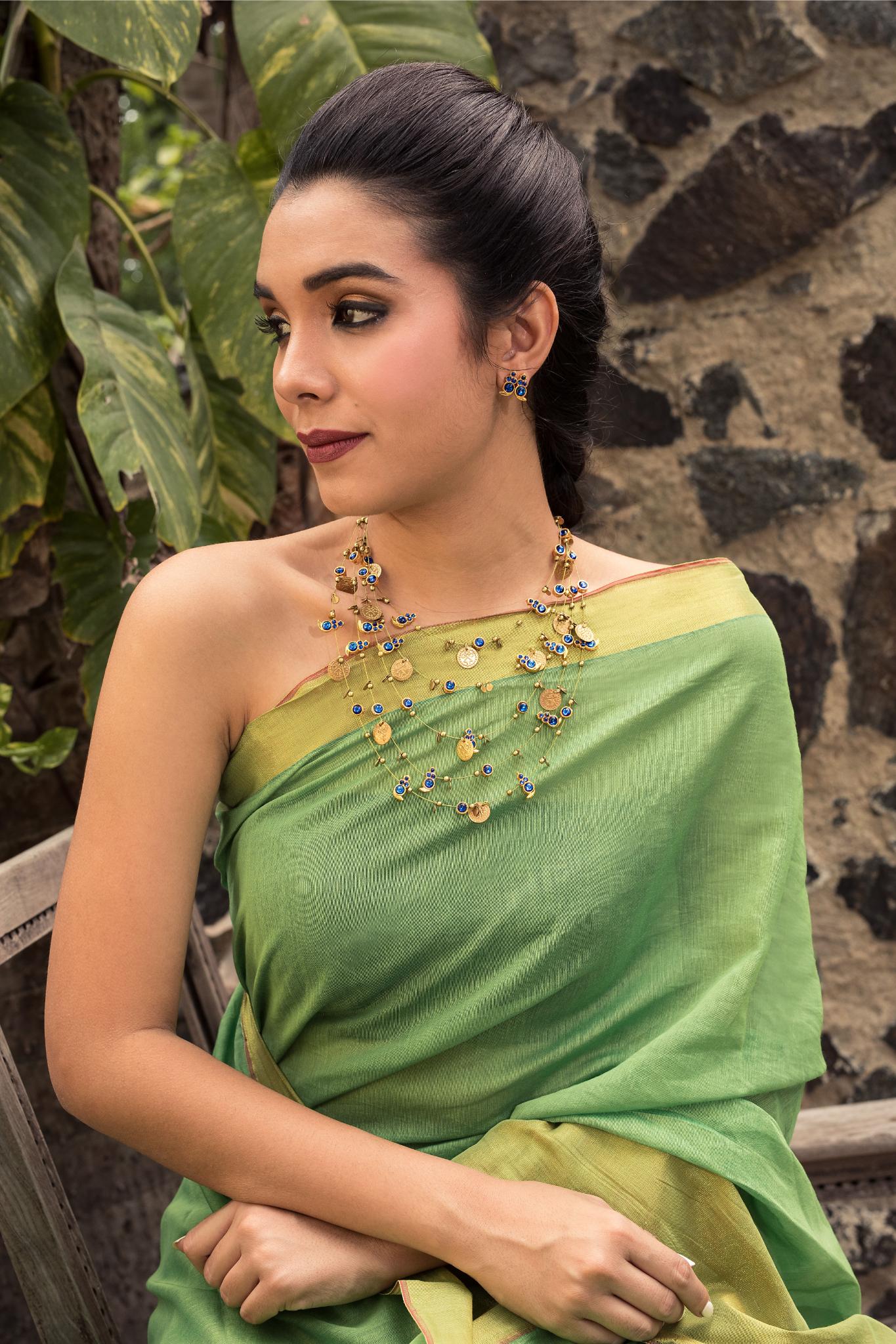 Layered Motif Temple Necklace - CiceroniNecklaceAarika