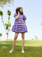 Layla Dress - Purple Stripes - CiceroniDressesRAAS Life
