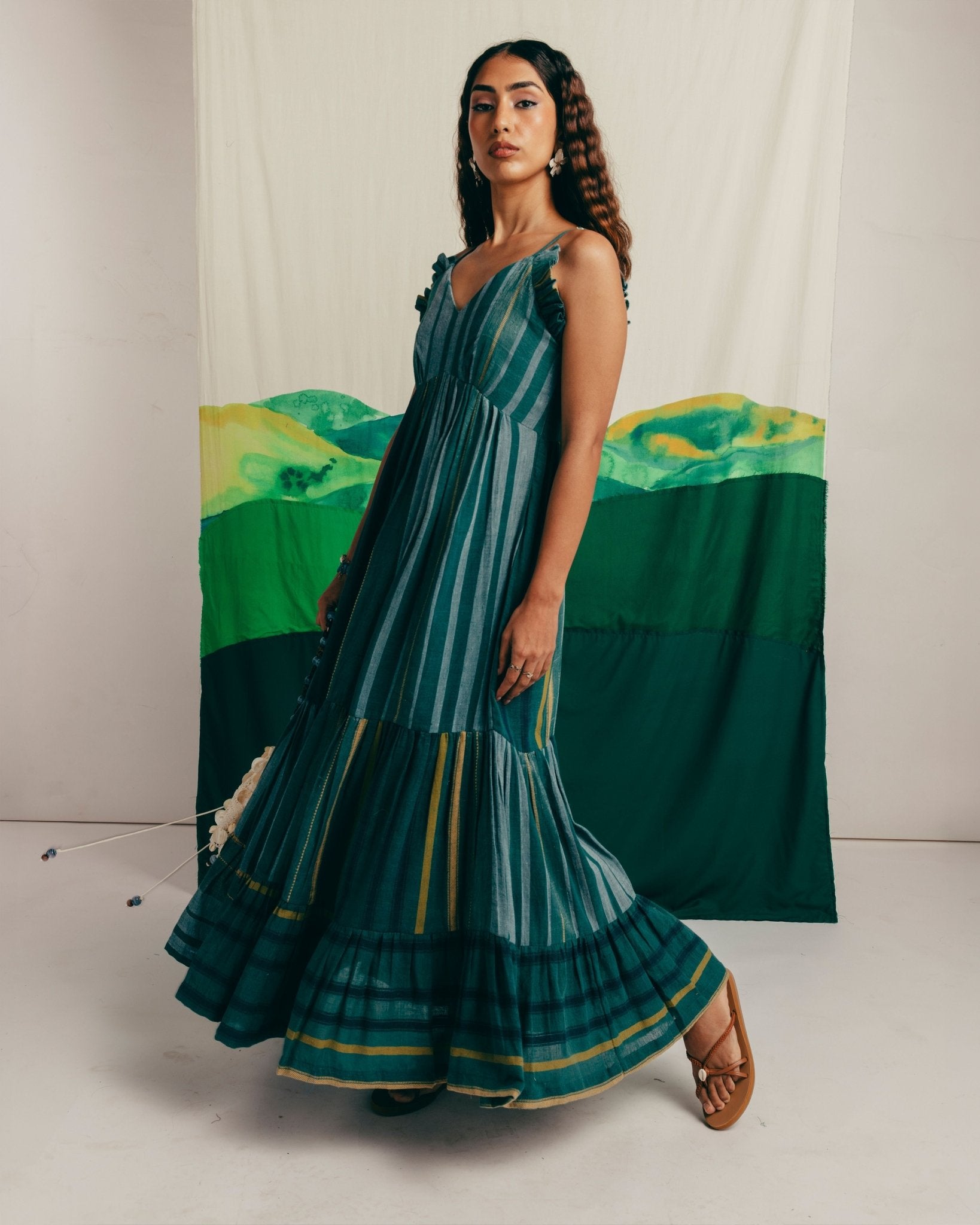 Leher Dress - Teal Green - CiceroniDressesRAFU'D