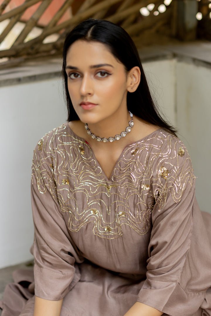 Leher Kaftan Co - ord Set - CiceroniKurta Set, Festive WearSilai Studio