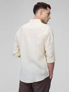 Lemon Yellow 100% Linen Classic Shirt - CiceroniMen Shirtsbhrāta