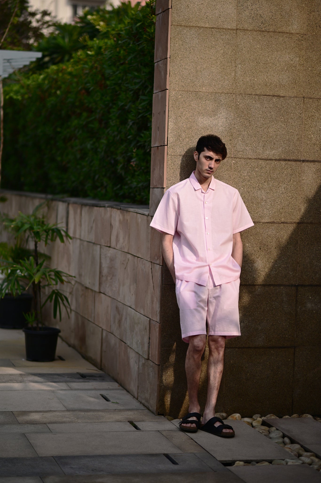 Light Pink Cuban Collar Shirt - CiceroniMen ShirtsRAAS Life