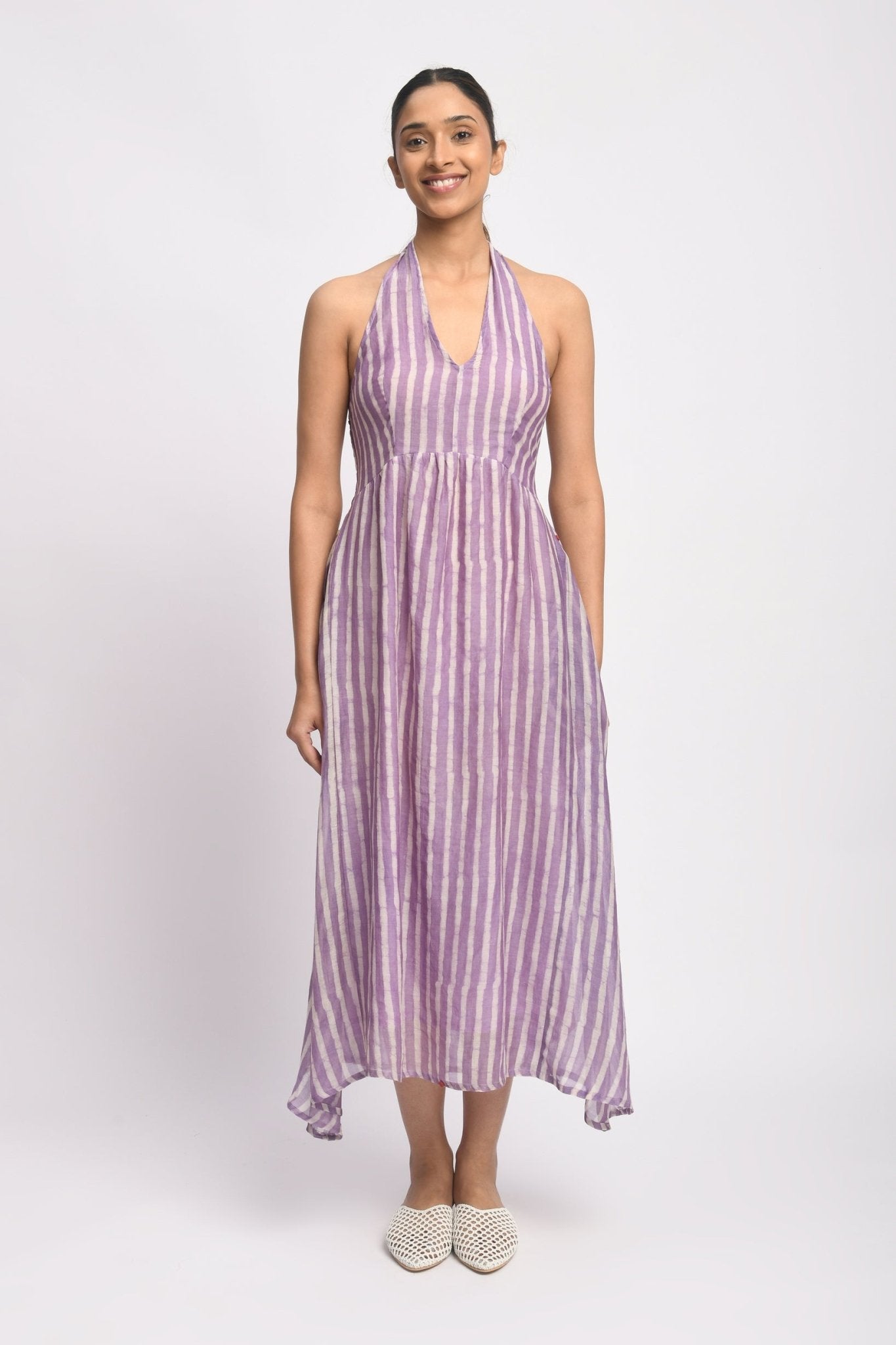 Lilac Halter Dress - CiceroniDressesJayati Goenka