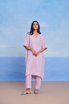 Lilac Linen Dolman Kurta Set - CiceroniKurta SetSaphed